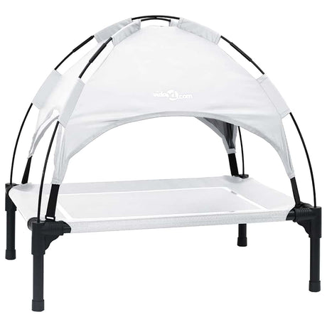 Vidaxl hondenbed zilvergrijs 63 x 49,5 x 60 cm staal