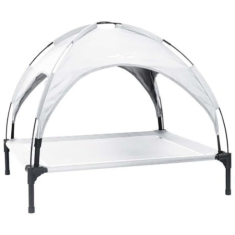 Vidaxl hondenbed zilvergrijs 90 x 81 x 80,5 cm staal