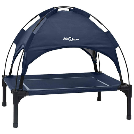 Vidaxl hondenbed marineblauw 71 x 64 x 71 cm staal
