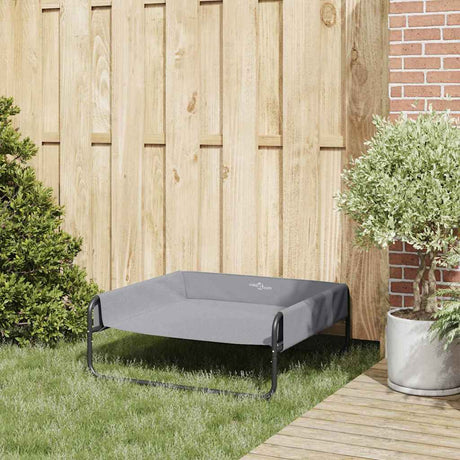 Vidaxl hondenbed lichtgrijs 85 x 85 x 33 cm staal