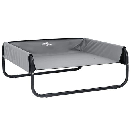 Vidaxl hondenbed lichtgrijs 85 x 85 x 33 cm staal