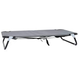 Vidaxl hondenbed lichtgrijs 90 x 55 x 18 cm staal