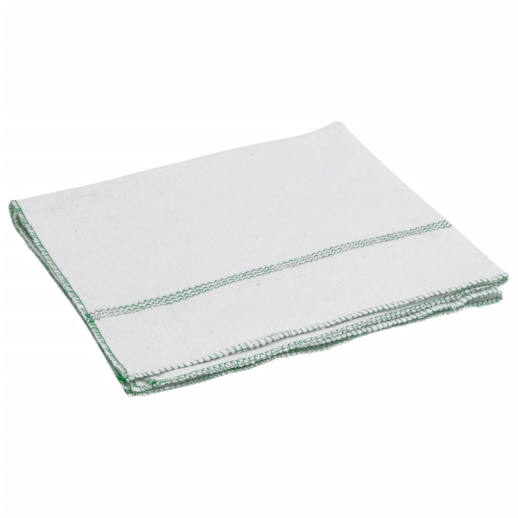 Vidaxl reinigingsdoeken 10 st gestreept 50x60 cm wit en groen