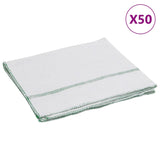 Vidaxl reinigingsdoeken 50 st gestreept 50x60 cm wit en groen