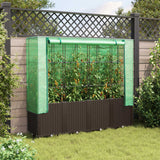 Vidaxl plantenbak verhoogd met kashoes 160x40x153 cm rattanlook