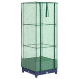 Vidaxl plantenbak verhoogd met kashoes 40x40x123 cm rattanlook