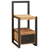 Vidaxl kledinghouder met lade bruin 40 x 40 x 90 cm massief mango hout