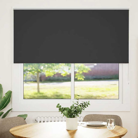 Vidaxl rolgordijn verduisterend 145x175 cm stofbreedte 141,6 cm zwart
