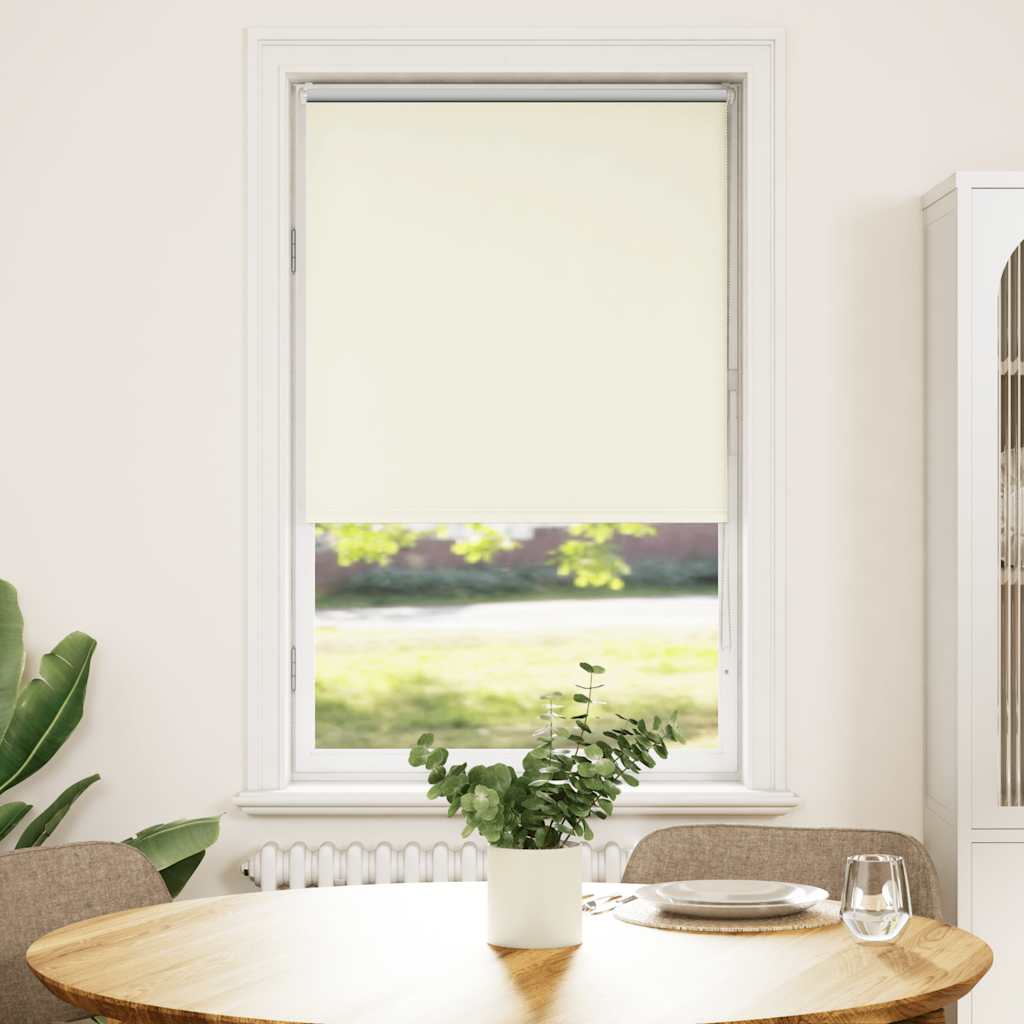 Vidaxl rolgordijn verduisterend gebroken wit 65x150 cm stofbreedte