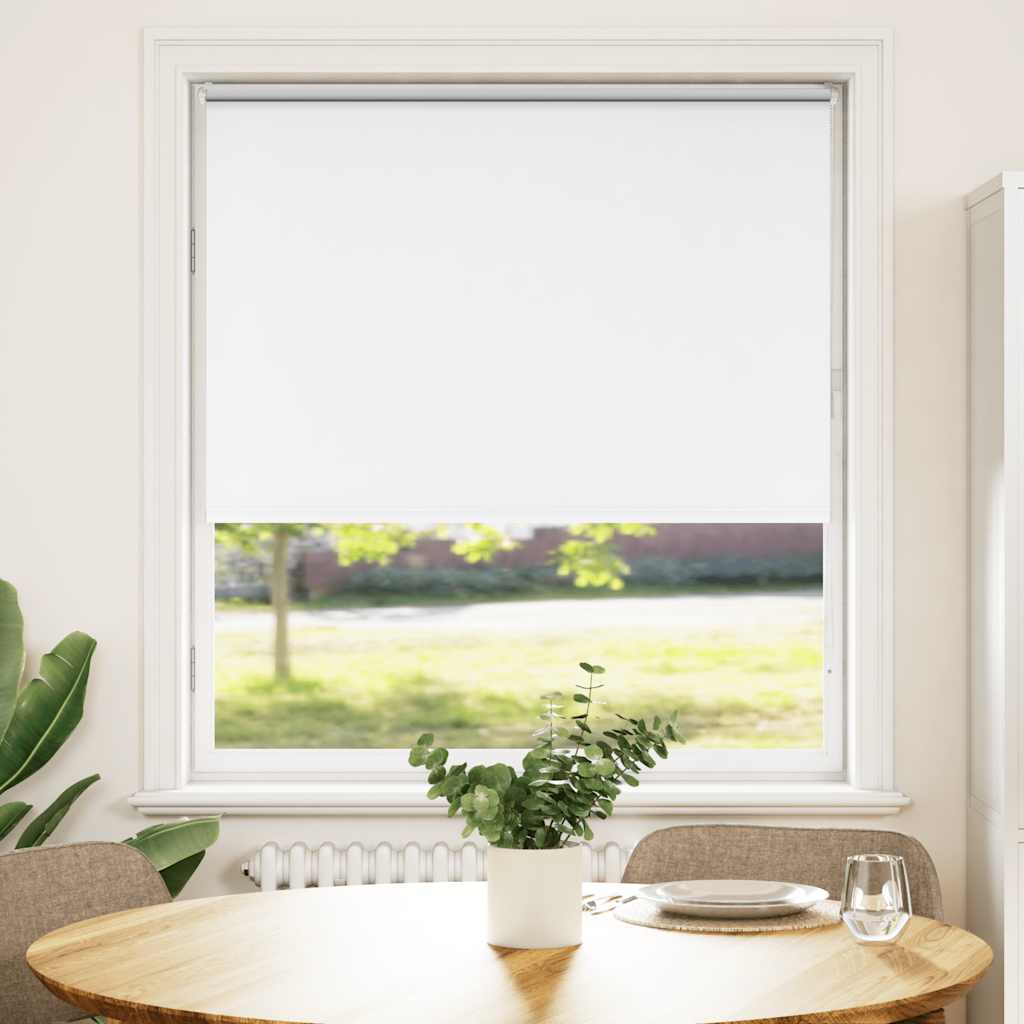 Vidaxl rolgordijn verduisterend 110x130 cm stofbreedte 105,7 cm wit