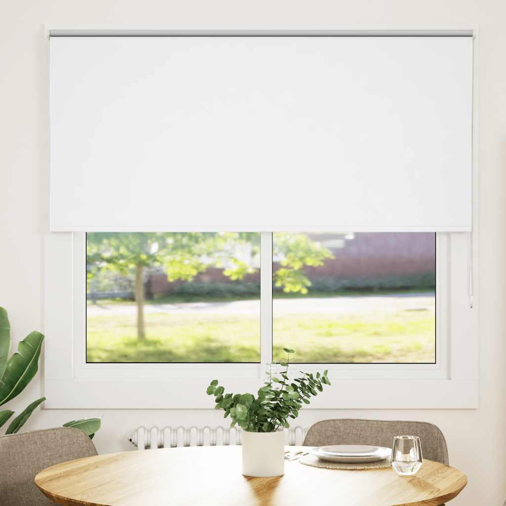 Vidaxl rolgordijn verduisterend 145x130 cm stofbreedte 141,6 cm wit