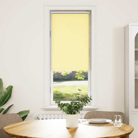 Vidaxl rolgordijn verduisterend 50x130 cm stofbreedte 45,7cm geel