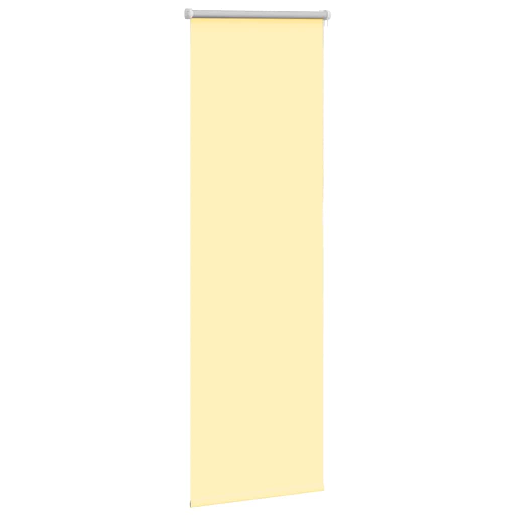 Vidaxl rolgordijn verduisterend 50x130 cm stofbreedte 45,7cm geel