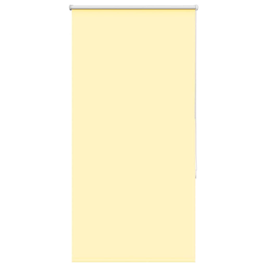 Vidaxl rolgordijn verduisterend 85x130 cm stofbreedte 80,7cm geel