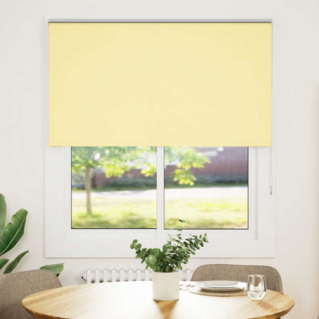 Vidaxl rolgordijn verduisterend 120x150 cm stofbreedte 116,6 cm geel