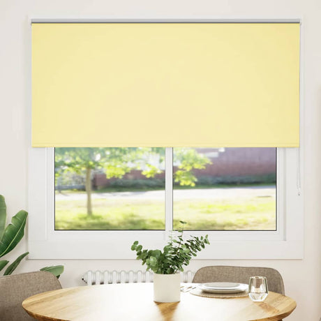 Vidaxl rolgordijn verduisterend 150x150 cm stofbreedte 146,6 cm geel