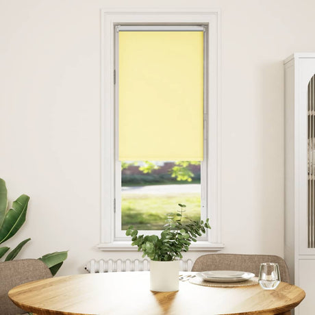 Vidaxl rolgordijn verduisterend 50x175 cm stofbreedte 45,7cm geel