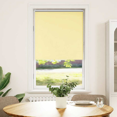 Vidaxl rolgordijn verduisterend 65x175 cm stofbreedte 60,7cm geel