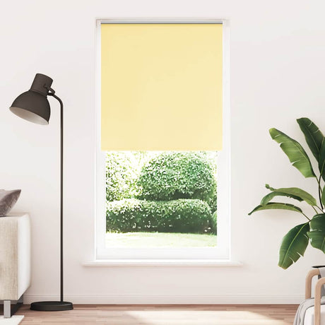 Vidaxl rolgordijn verduisterend 100x210 cm stofbreedte 95,7 cm geel