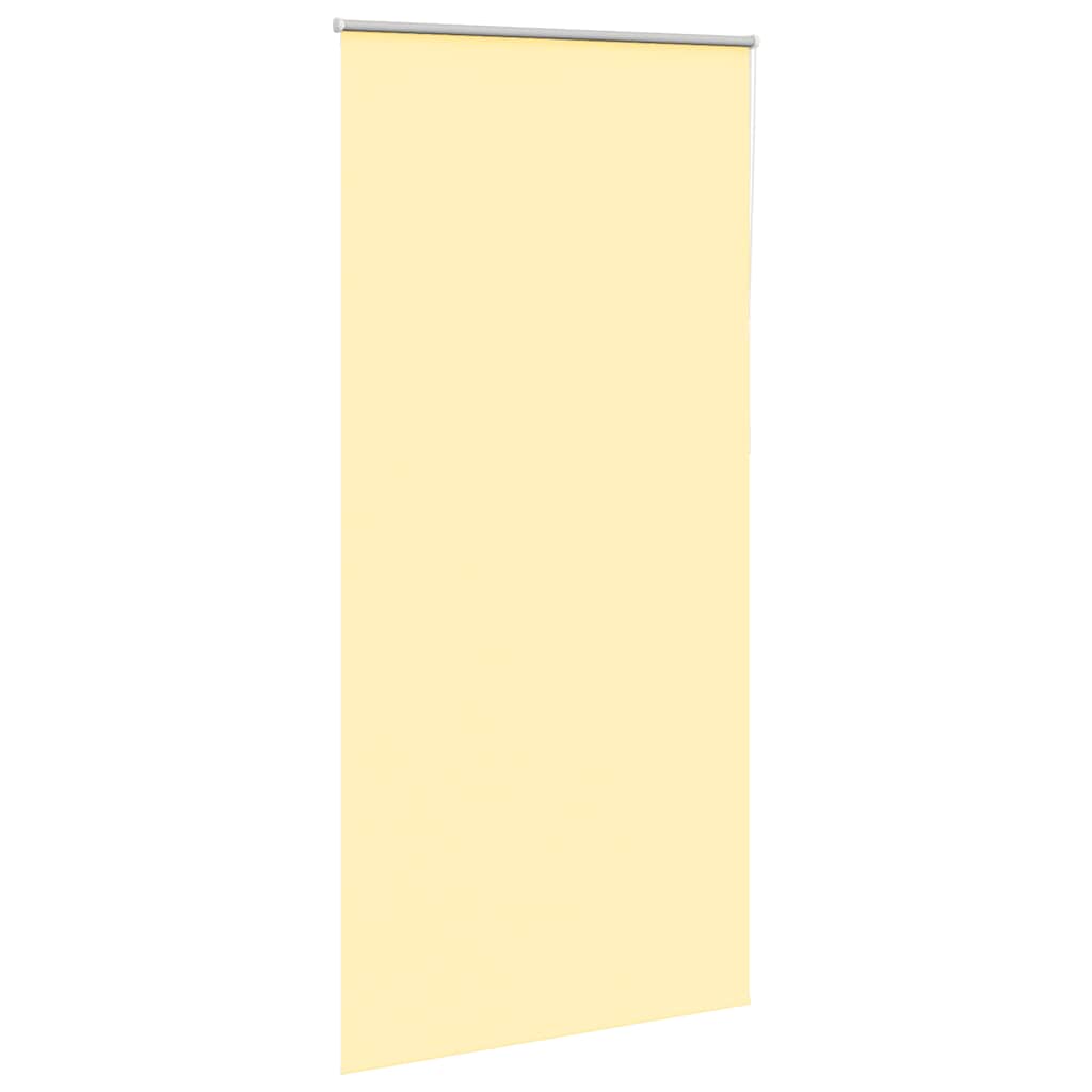 Vidaxl rolgordijn verduisterend 100x210 cm stofbreedte 95,7 cm geel