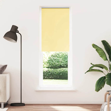Vidaxl rolgordijn verduisterend 85x230 cm stofbreedte 80,7cm geel