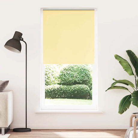 Vidaxl rolgordijn verduisterend 90x230 cm stofbreedte 85,7cm geel