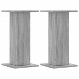 Vidaxl plantenstandaards 2 st 30x30x60 cm bewerkt hout grijs sonoma