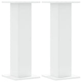 Vidaxl plantenstandaards 2 st 30x30x80 cm bewerkt hout wit
