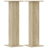 Vidaxl plantenstandaards 2 st 30x30x95 cm bewerkt hout sonoma eiken