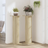 Vidaxl plantenstandaards 2 st 30x30x95 cm bewerkt hout sonoma eiken