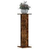Vidaxl plantenstandaards 2 st 30x30x95 cm bewerkt hout gerookt eiken