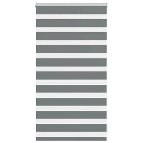 Vidaxl zebra rolgordijn 70x100 cm stofbreedte 65,9 cm donkergrijs
