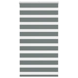 Vidaxl zebra rolgordijn 75x100 cm stofbreedte 70,9 cm donkergrijs