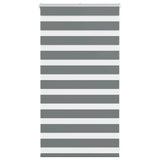Vidaxl zebra rolgordijn 90x100 cm stofbreedte 85,9 cm donkergrijs
