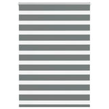 Vidaxl zebra rolgordijn 95x100 cm stofbreedte 90,9 cm donkergrijs