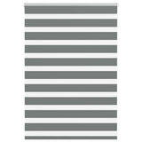Vidaxl zebra rolgordijn 105x100 cm stofbreedte 100,9 cm donkergrijs