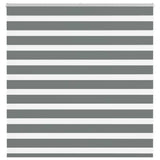 Vidaxl zebra rolgordijn 145x100 cm stofbreedte 140,9 cm donkergrijs