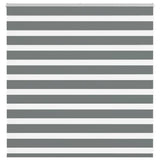 Vidaxl zebra rolgordijn 150x100 cm stofbreedte 145,9 cm donkergrijs