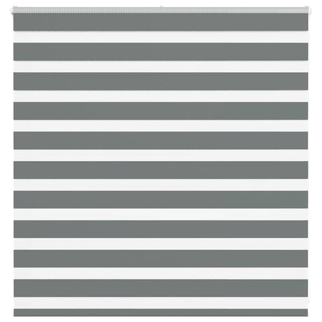 Vidaxl zebra rolgordijn 150x100 cm stofbreedte 145,9 cm donkergrijs