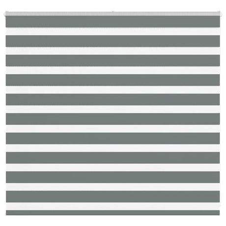 Vidaxl zebra rolgordijn 165x100 cm stofbreedte 160,9 cm donkergrijs