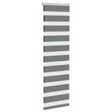 Vidaxl zebra rolgordijn 45x150 cm stofbreedte 40,9 cm donkergrijs