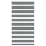 Vidaxl zebra rolgordijn 75x150 cm stofbreedte 70,9 cm donkergrijs