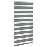 Vidaxl zebra rolgordijn 80x150 cm stofbreedte 75,9 cm donkergrijs