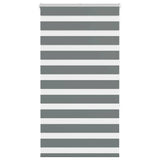 Vidaxl zebra rolgordijn 85x150 cm stofbreedte 80,9 cm donkergrijs