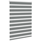 Vidaxl zebra rolgordijn 100x150 cm stofbreedte 95,9 cm donkergrijs