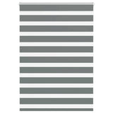 Vidaxl zebra rolgordijn 105x150 cm stofbreedte 100,9 cm donkergrijs