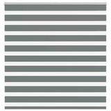 Vidaxl zebra rolgordijn 145x150 cm stofbreedte 140,9 cm donkergrijs