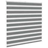 Vidaxl zebra rolgordijn 145x150 cm stofbreedte 140,9 cm donkergrijs
