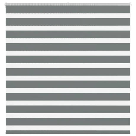 Vidaxl zebra rolgordijn 150x150 cm stofbreedte 145,9 cm donkergrijs
