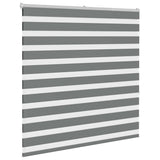 Vidaxl zebra rolgordijn 150x150 cm stofbreedte 145,9 cm donkergrijs